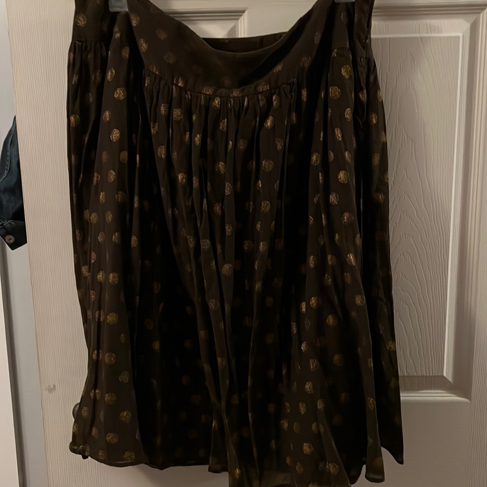 Brown Liz Claiborne midi full skirt